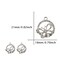 Yukfhgt Retro Hollowed Out Circle Butterfly Charms 30 Pcs Alloy Butterfly Charms Pendant for Jewelry Necklace Bracelet Earring Crafting Accessory (Silver)